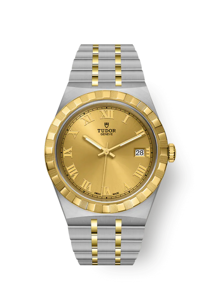 Tudor Royal, Stainless Steel and 18k Yellow Gold, 38mm, Ref# M28503-0003