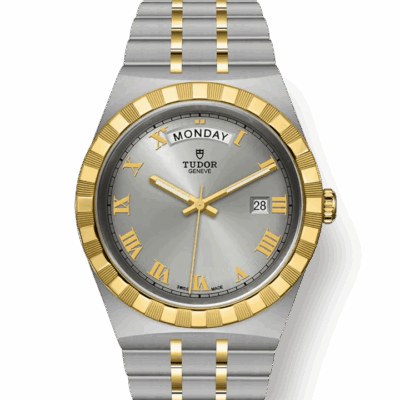 Tudor Royal, Stainless Steel and 18k Yellow Gold, 41mm, Ref# M28603-0001