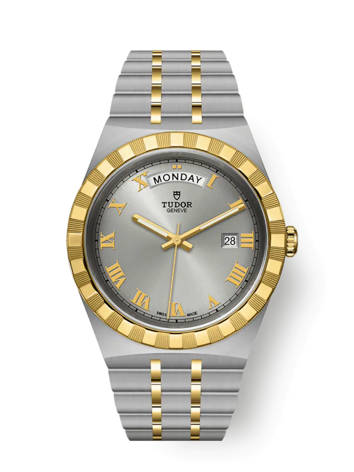 Tudor Royal, Stainless Steel and 18k Yellow Gold, 41mm, Ref# M28603-0001