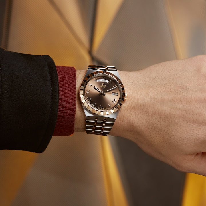 Tudor Royal, Stainless Steel and 18k Yellow Gold, 41mm, Ref# M28603-0007 - Image 5