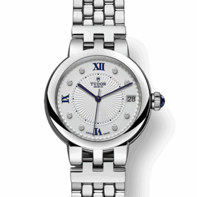 Tudor Ladies Clair De Rose, Stainless Steel with Diamond-set, 34mm, Ref# M35800-0004