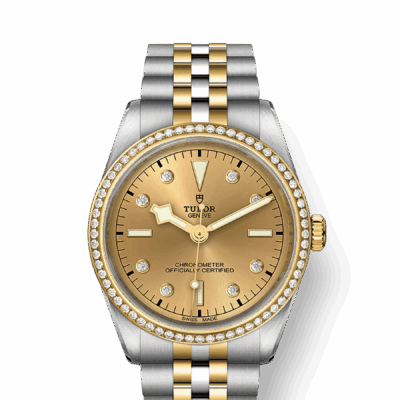 Tudor Black Bay 36 S&G, 316L Stainless Steel, 18k Yellow Gold and Diamonds, Ref# M79653-0007