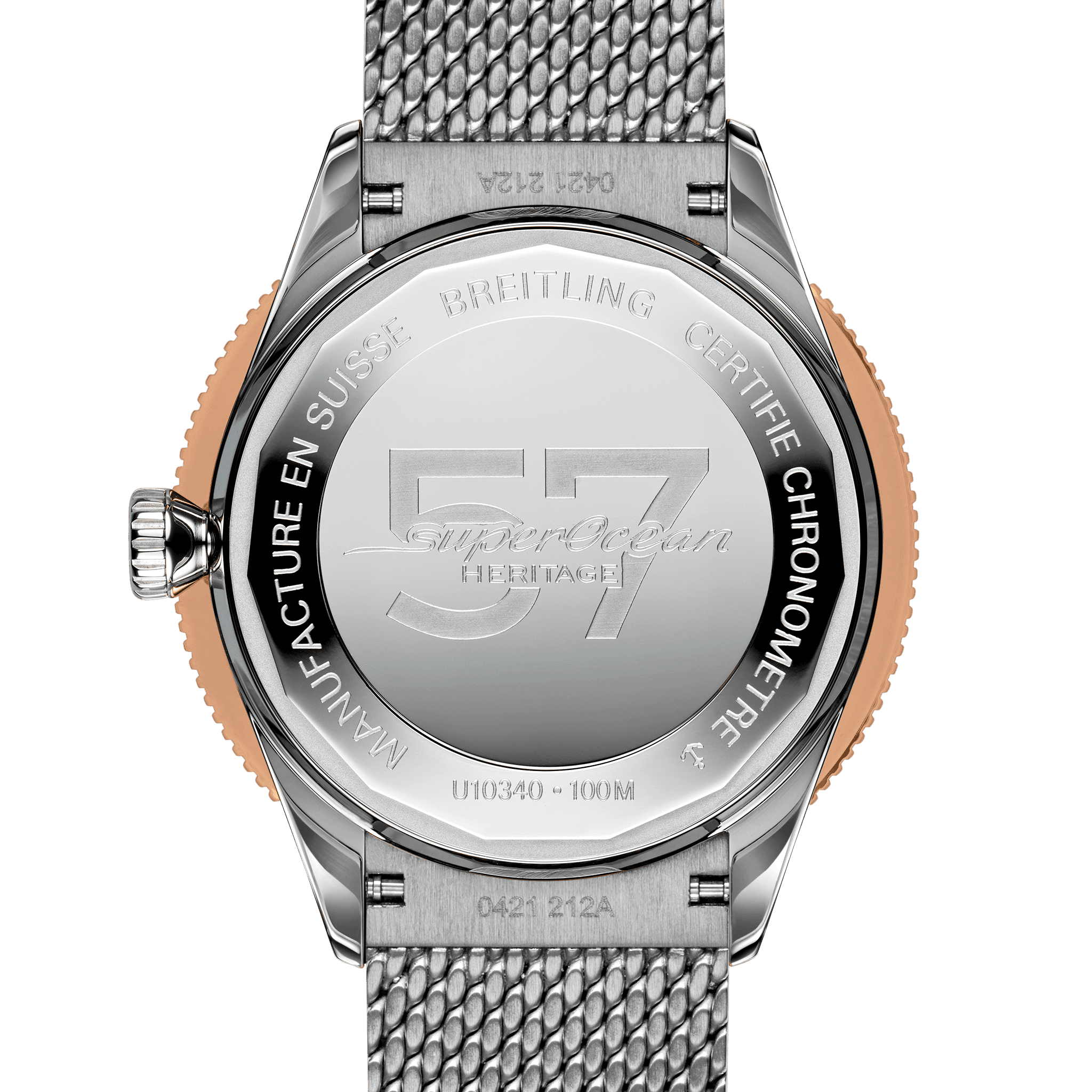 Breitling Superocean Heritage '57 Highlands, 38mm, Stainless steel and 18k Red Gold, Ref# U10340281I1A1, Unworn 2024 - Image 4