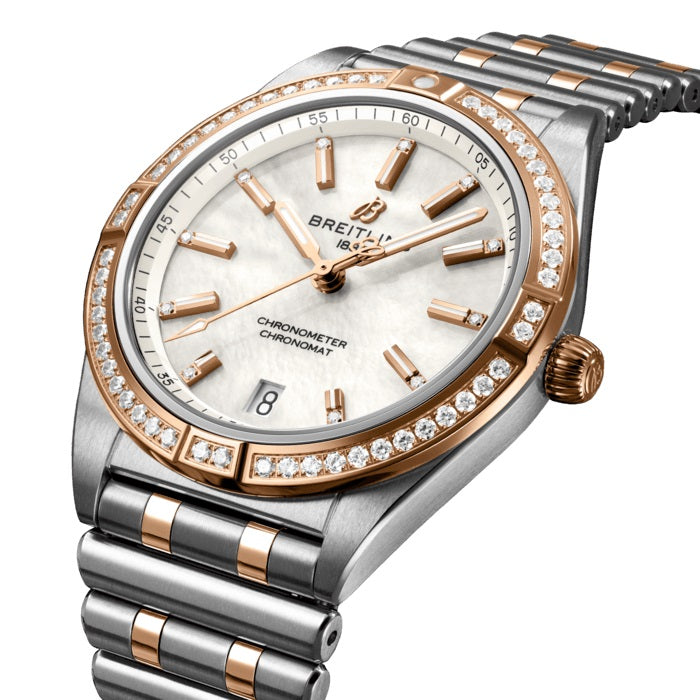 Breitling Chronomat Automatic 36 Stainless Steel & 18k Red Gold (Gem-set) Ref# U10380591A2U1 - Image 2