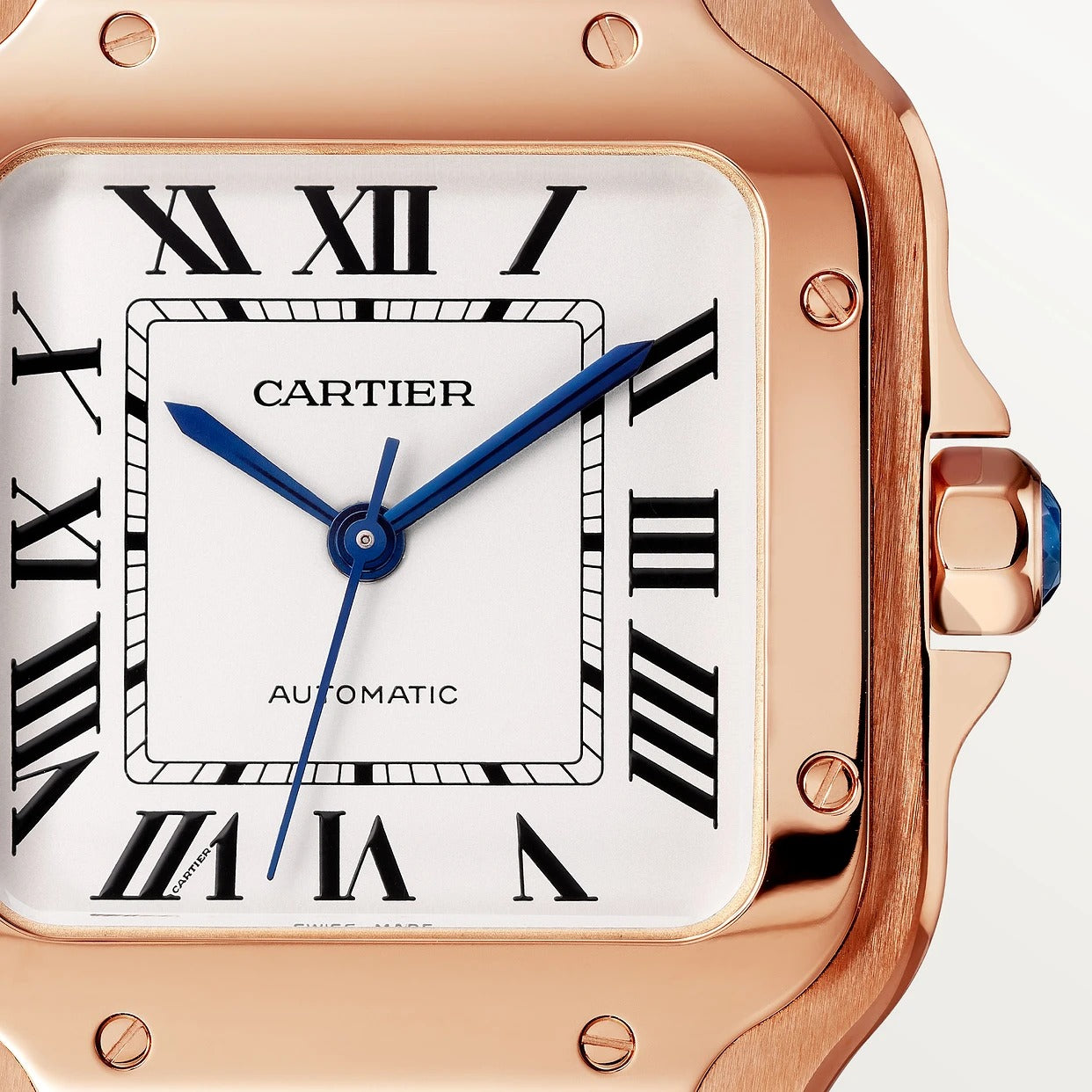 Unworn Cartier Santos de Cartier, 18k Rose Gold, 35.1mm, Ref# WGSA0031, box and papers - Image 2