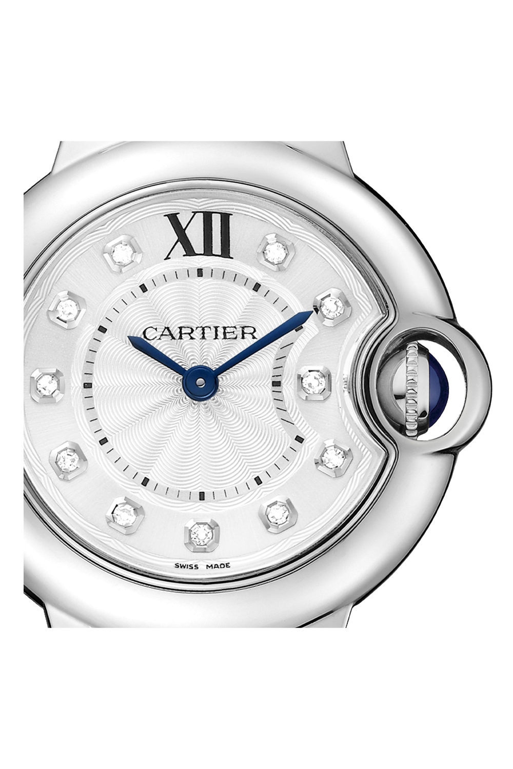 Unworn Cartier Ballon Bleu de Cartier, Stainless Steel and Diamonds, 28mm, Ref# W4BB0029, box and papers - Image 2