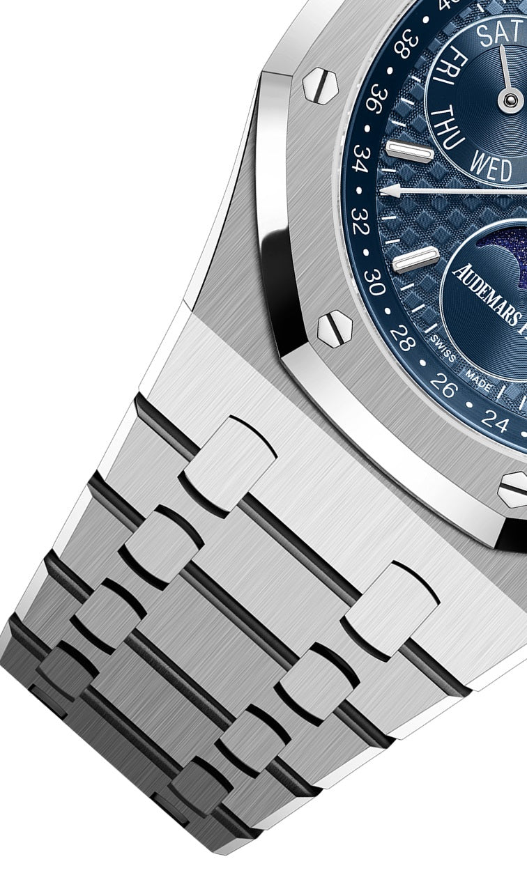 Audemars Piguet Royal Oak PERPETUAL CALENDAR Ref# 26574ST.OO.1220ST.03 - Image 4