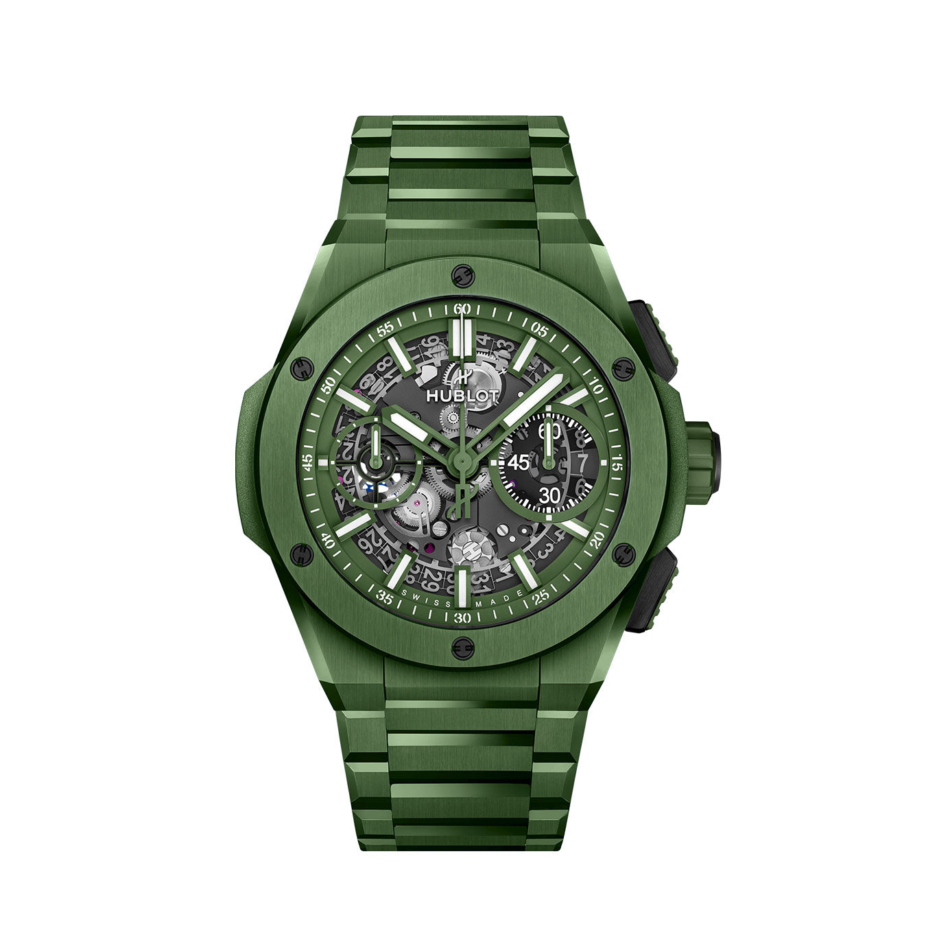 Hublot Big Bang INTEGRATED GREEN CERAMIC, 42mm, Ref# 451.GX.5220.GX, Unworn 2025