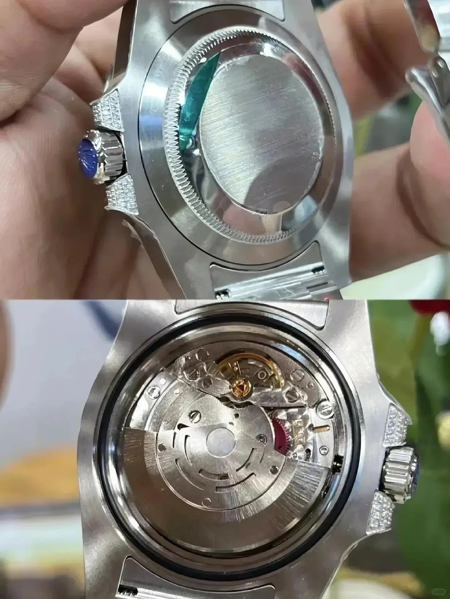 Rolex Submariner Date, 18K White Gold Diamonds Emerald UNWORN, 40mm - Image 9